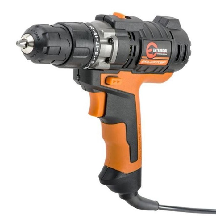 купить купить Дрель шуруповерт 420Вт, 2 скорости INTERTOOL WT-0104  