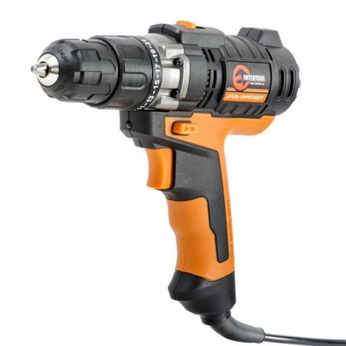купить купить Дрель шуруповерт 420Вт, 2 скорости INTERTOOL WT-0104  