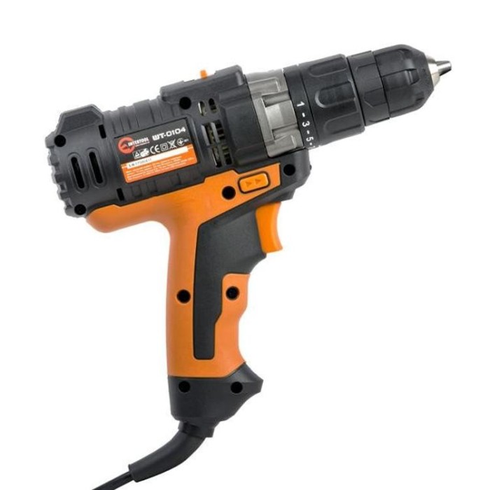 купить купить Дрель шуруповерт 420Вт, 2 скорости INTERTOOL WT-0104  