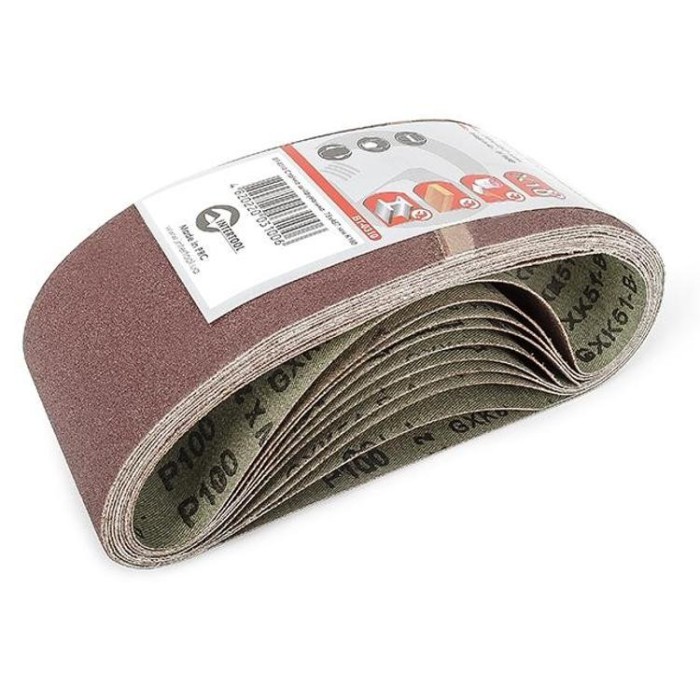 купить купить Лента шлифовальная 75x457 мм, зерно 100, уп. 10 шт. INTERTOOL BT-0310  