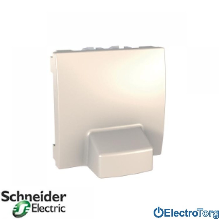 Адаптер вывода кабеля 2-модульный слоновая кость Unica Schneider