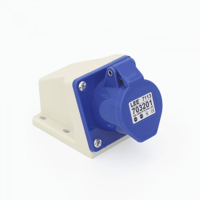 Розетка стаціонарна зовнішня 7113 16А 220В 2Р+Е IP44 LEE TAKEL