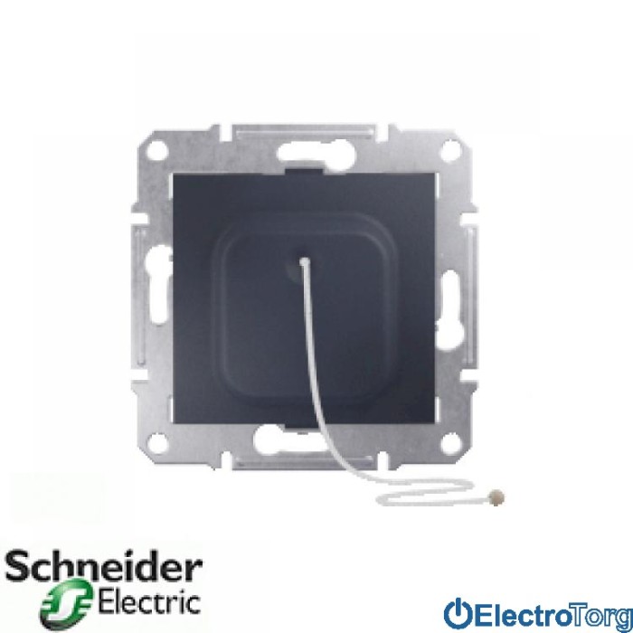 Кнопочный выключатель на шнурке графитовый Sedna Schneider Electric (Шнайдер Электрик)