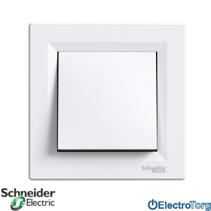 Выключатель одноклавишный перекрестный белый Asfora Schneider Electric (Шнайдер Электрик)