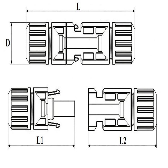 купить купить МС4 коннектор 4-6 мм² для солнечных панелей (комплект-пара) Takel (Такел)  