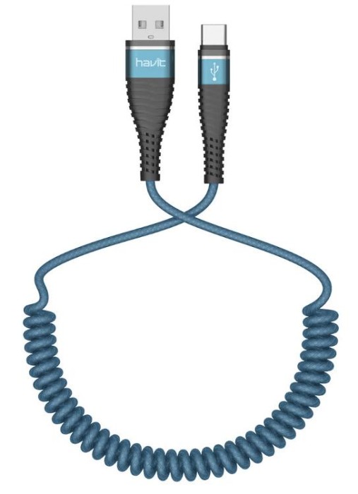 купить купить Кабель HAVIT HV-H685 Micro USB (спіралевидний) 1.2м  