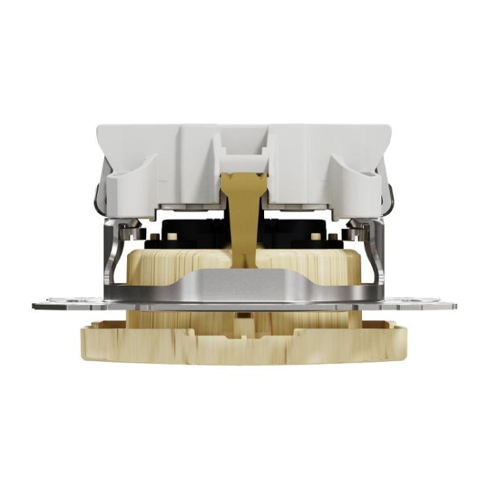 Розетка з заземленням та зі шторкою Береза Sedna Elements Schneider Electric