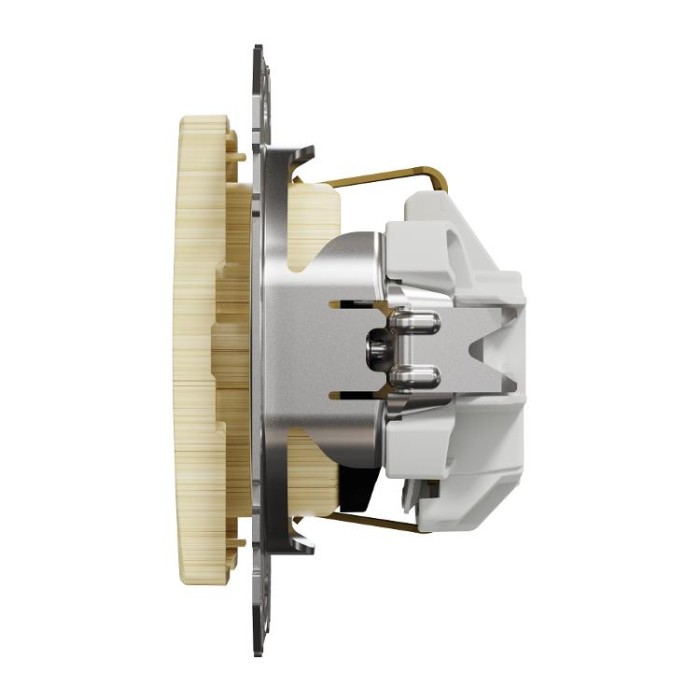 Розетка з заземленням та зі шторкою Береза Sedna Elements Schneider Electric