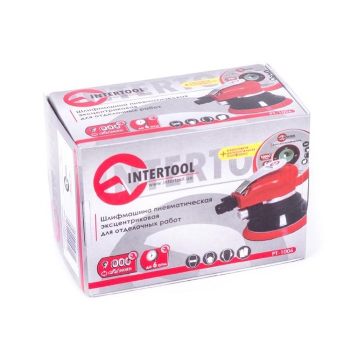 купить купить Шлифмашина пневматическая эксцентриковая 125 мм INTERTOOL PT-1006  