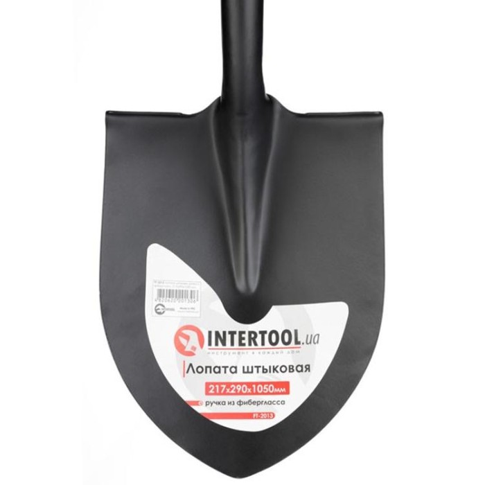 купить купить Лопата штыковая, ручка из фибергласса, 217х290х1050 мм INTERTOOL FT-2013  