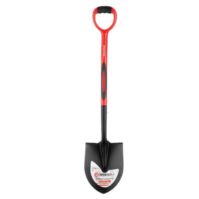 купить купить Лопата штыковая, ручка из фибергласса, 217х290х1050 мм INTERTOOL FT-2013  