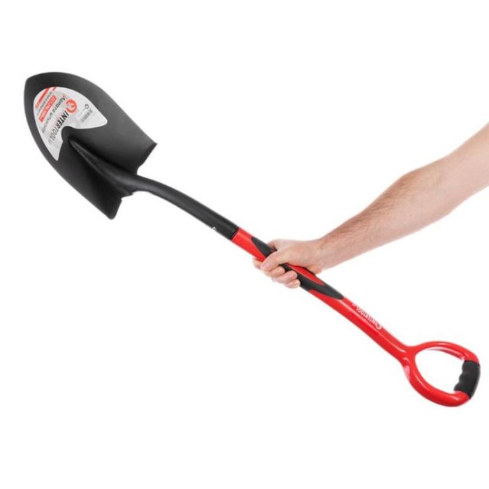 купить купить Лопата штыковая, ручка из фибергласса, 217х290х1050 мм INTERTOOL FT-2013  
