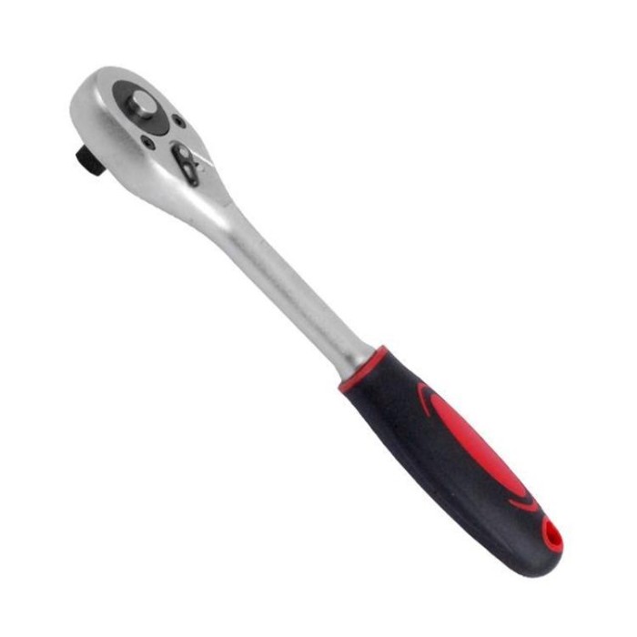купить купить Рукоятка с храповым механизмом на 24 зуба 1/4'', Cr-v INTERTOOL HT-2104  