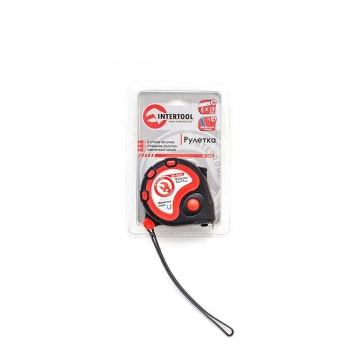 купить купить Рулетка с металлическим полотном 5 м x 19 мм INTERTOOL MT-0605  