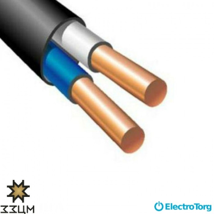 Кабель, провод ВВГ 2х1,5 (1 класс) ЗЗЦМ Electro Cable Group (ECG)