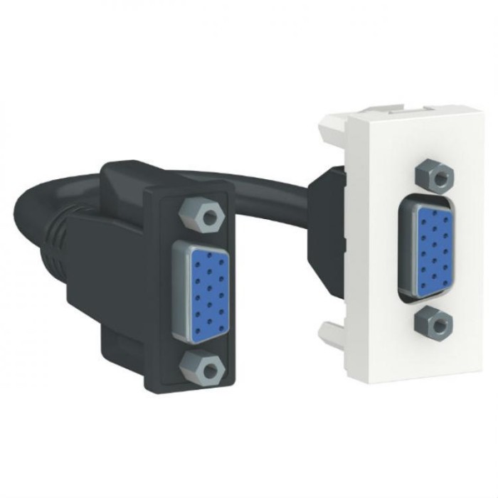 купить купить Розетка HD15 female (VGA) 1 модуль белый Unica New Schneider Electric (Шнайдер Электрик)  