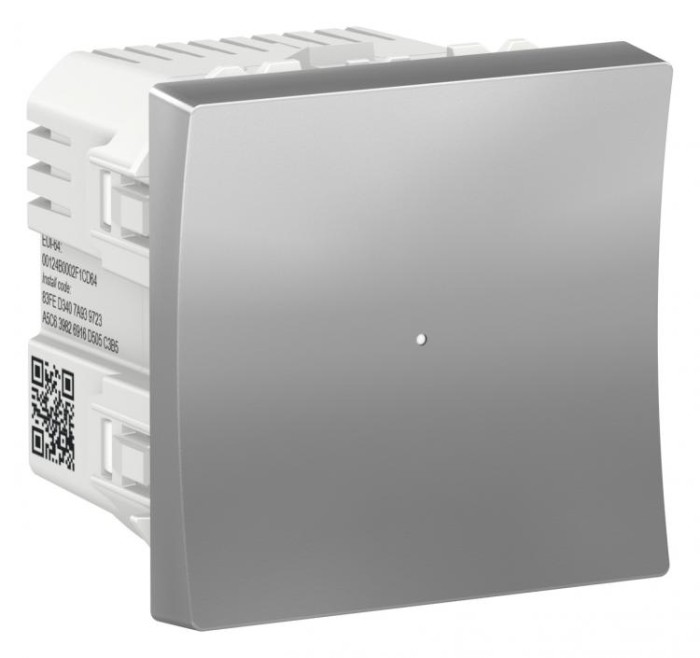 купить купить Выключатель Wiser pелейный 10A белый/алюминий Unica New Schneider Electric (Шнайдер Электрик)  