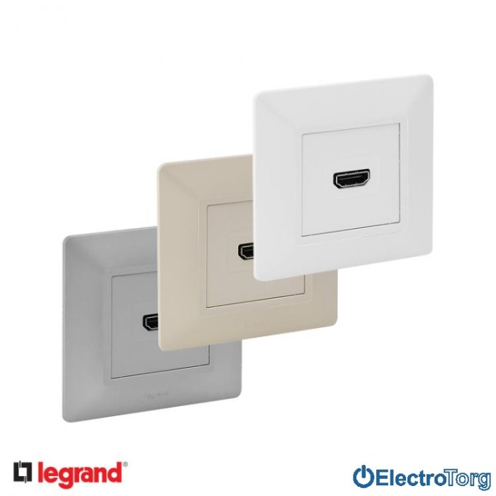 купить купить Розетка HDMI для передачи аудио/видеосигнала в сборе Valena LIFE Legrand  