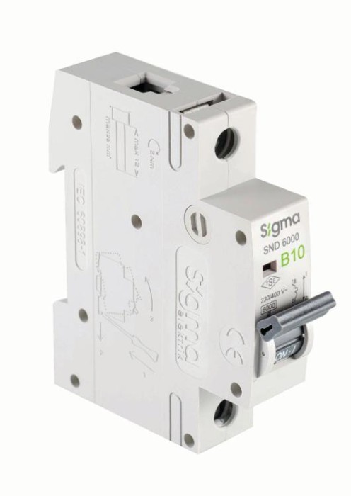 Авт. вимикач SIGMA 6кА, 1Р, 16А &amp;quot;С&amp;quot; (6SM116C)