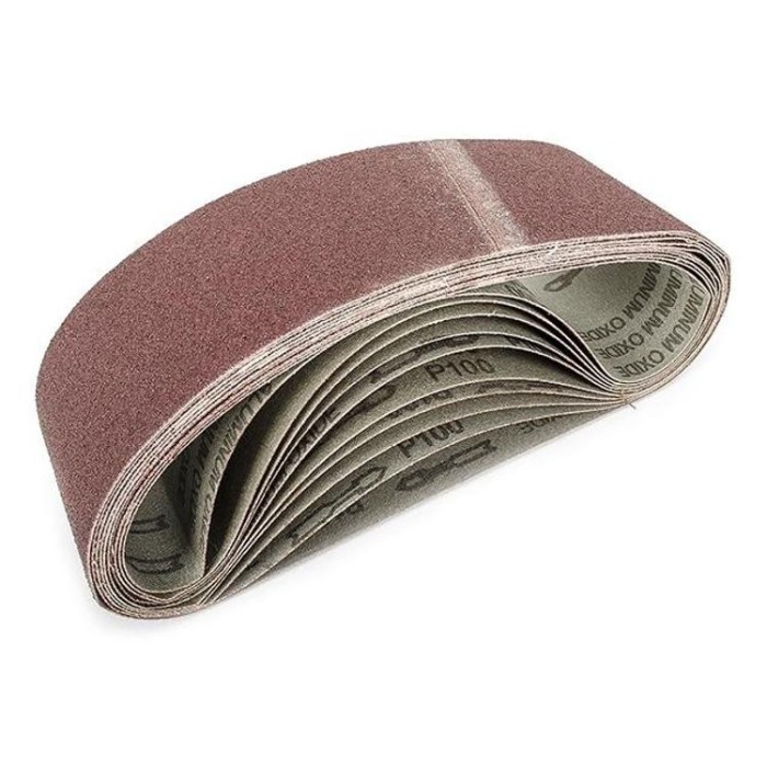 купить купить Лента шлифовальная 75x533 мм, зерно 100, уп. 10 шт. INTERTOOL BT-0410  