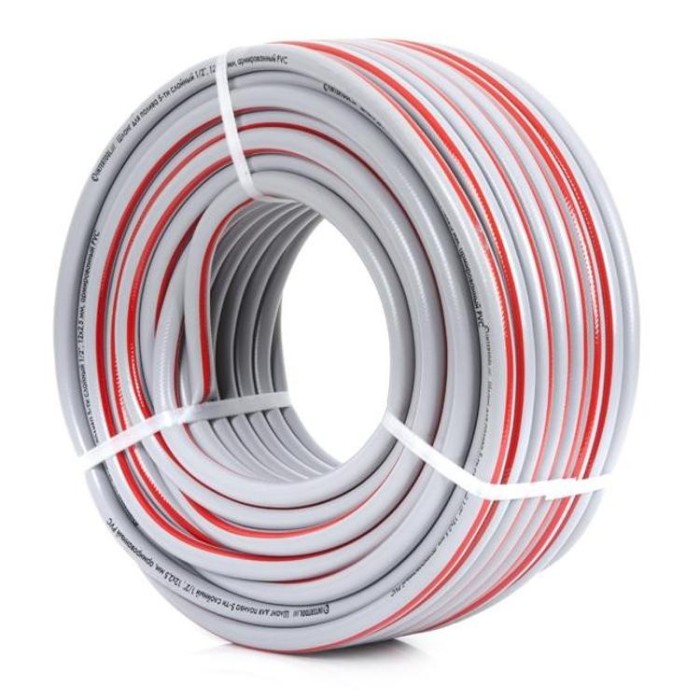 купить купить Шланг для полива 5-ти слойный 1/2&quot;, 50м, армированный PVC INTERTOOL GE-4135  