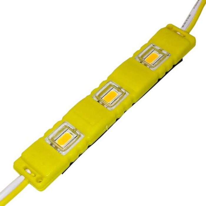 купить купить Светодиодный модуль BRT M2 5630-3 led Y 1,5W, 12В, IP65 желтый закрытый с линзой  