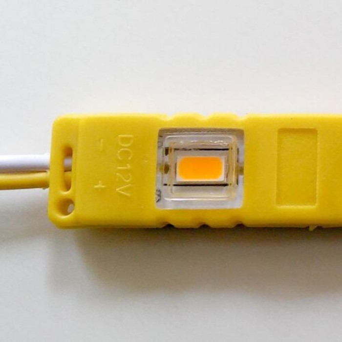 купить купить Светодиодный модуль BRT M2 5630-3 led Y 1,5W, 12В, IP65 желтый закрытый с линзой  