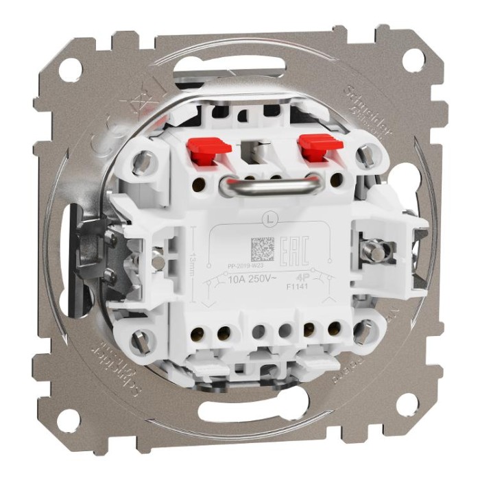 Кнопковий вимикач для жалюзі, електронне блокування 10 АХ, Мат Ал Sedna Elements Schneider Electric