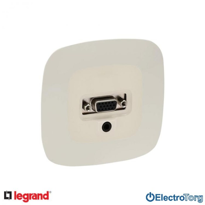 купить купить Розетка HD15-Jack 3,5мм для передачи видеосигнала в сборе Valena ALLURE Legrand  