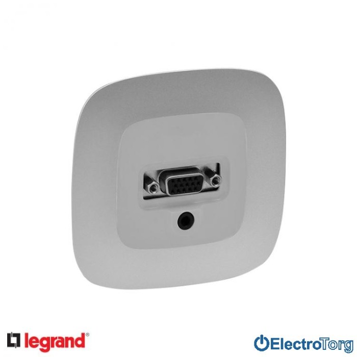 купить купить Розетка HD15-Jack 3,5мм для передачи видеосигнала в сборе Valena ALLURE Legrand  