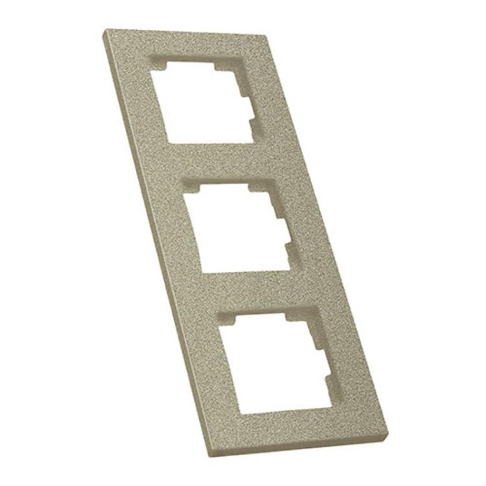 Рамка вертикальна тримісна RITA, Mutlusan, &amp;quot;титан&amp;quot;, (2220 800 2383)