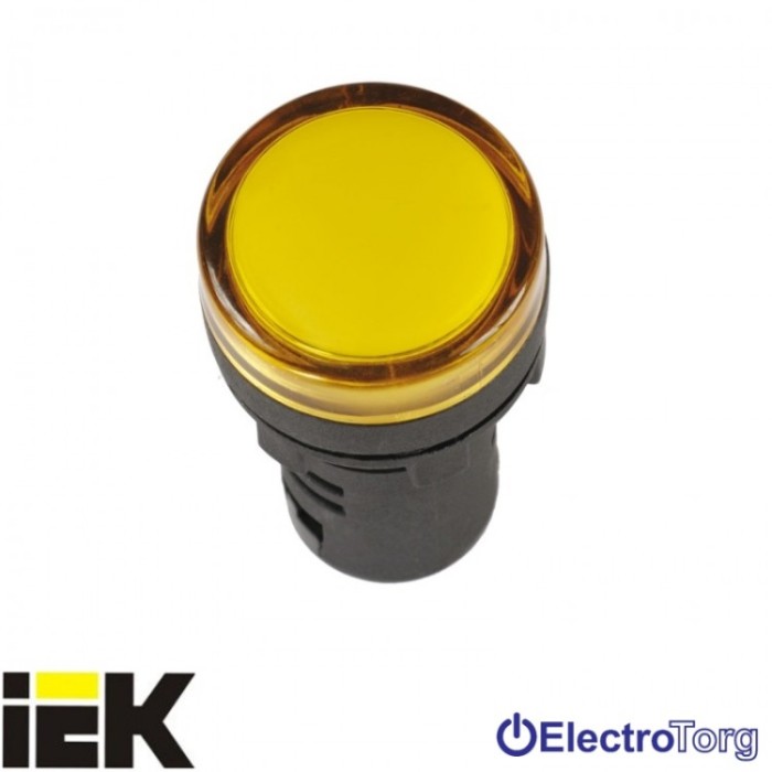 купить купить Лампа AD16DS LED-матрица d16мм желтый 24В AC/DC ИЭК  