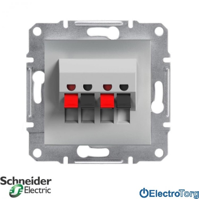 Аудиорозетка алюминий Asfora Schneider Electric (Шнайдер Электрик)