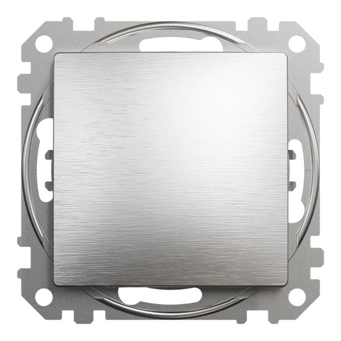 Кнопковий вимикач 10 А, Матовий Алюміній Sedna Elements Schneider Electric