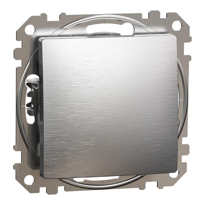 Кнопковий вимикач 10 А, Матовий Алюміній Sedna Elements Schneider Electric