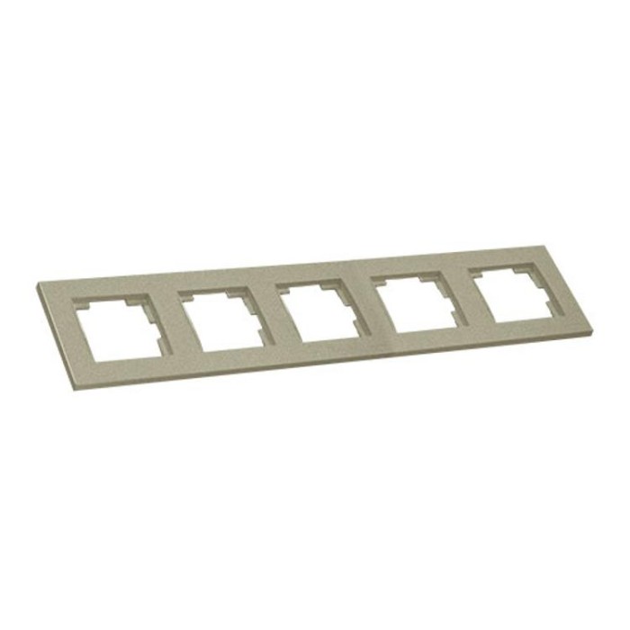 Рамка горизонтальна п'ятимісна RITA, Mutlusan,  &amp;quot;титан&amp;quot;, (2220 800 1583)