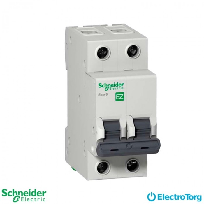 купить купить Автомат 2-полюсный 16А С, промышленная серия Easy9 Schneider Electric  