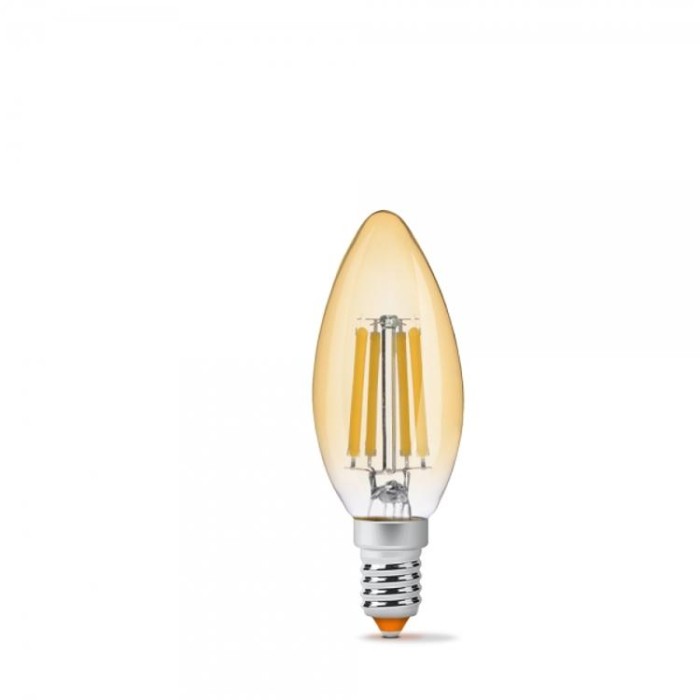 купить купить LED лампа Filament C37FA 6W E14 2200K бронза VIDEX  