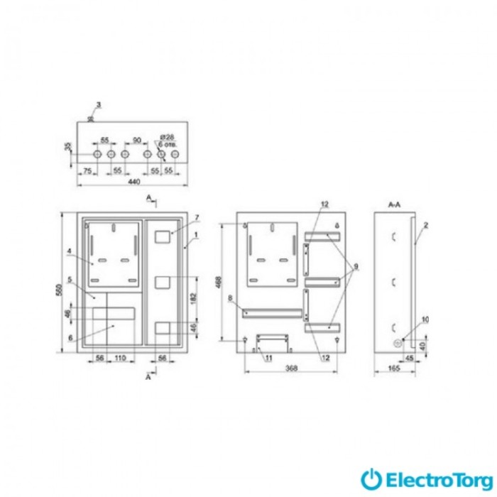 купить купить Корпус металлический ЩУРн-3/18зо-1 36 УХЛ3 IP31 ИЭК(IEK)  