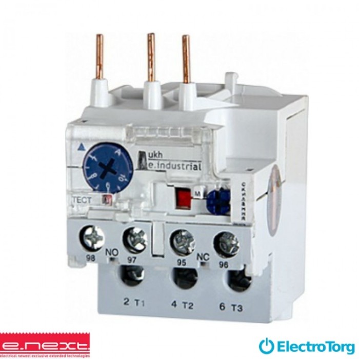 купить купить Тепловое реле e.industrial.ukh.13M.9.13, номин. ток 13А, диап. регул. 9-13 А, малогабаритное, E-next  