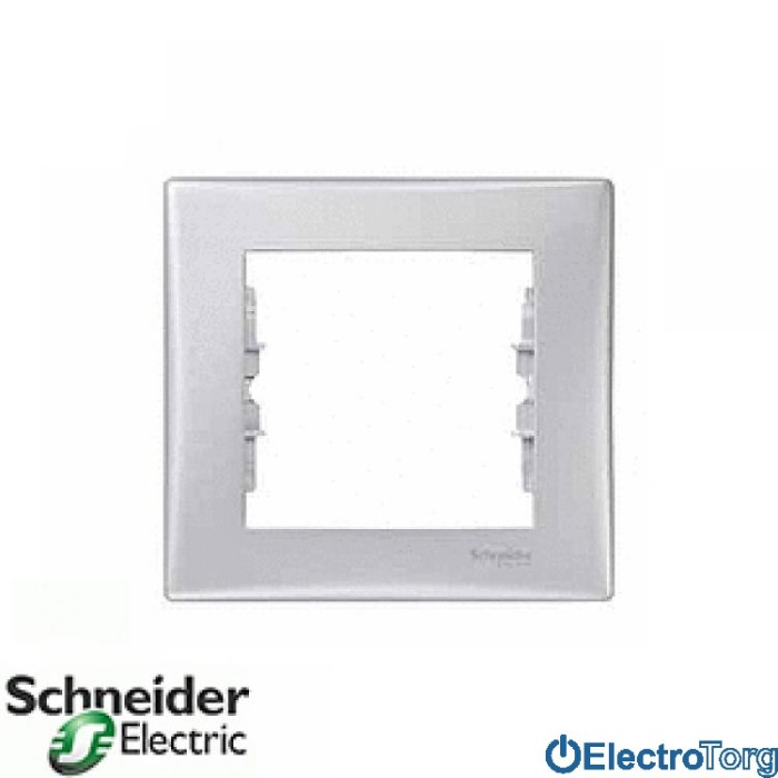 Рамка одинарная алюминиевая Sedna Schneider Electric (Шнайдер Электрик)