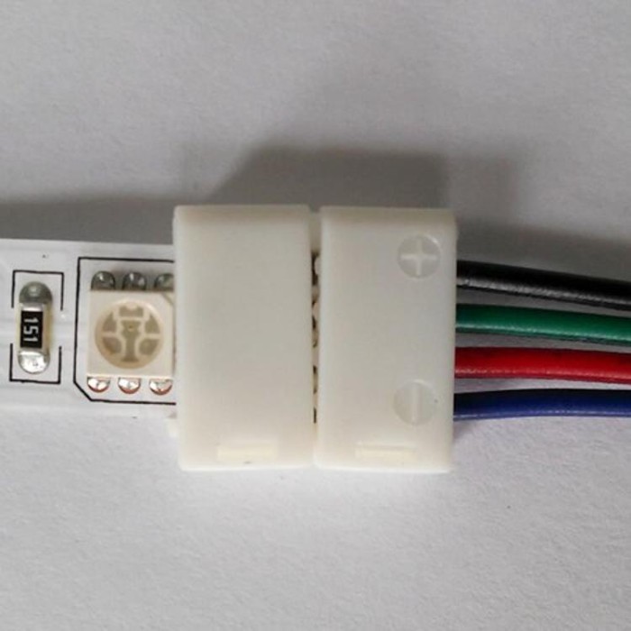 купить купить Коннектор для светодиодных лент OEM SC-08-SW-10-4 10mm RGB joint wire (провод-зажим)  