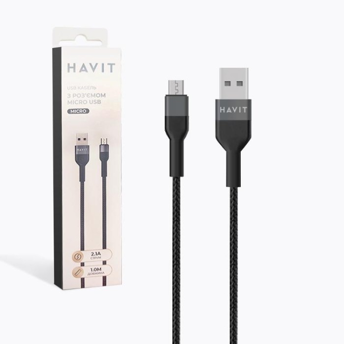 купить купить Кабель HAVIT HV-CB621C Micro USB 1м  