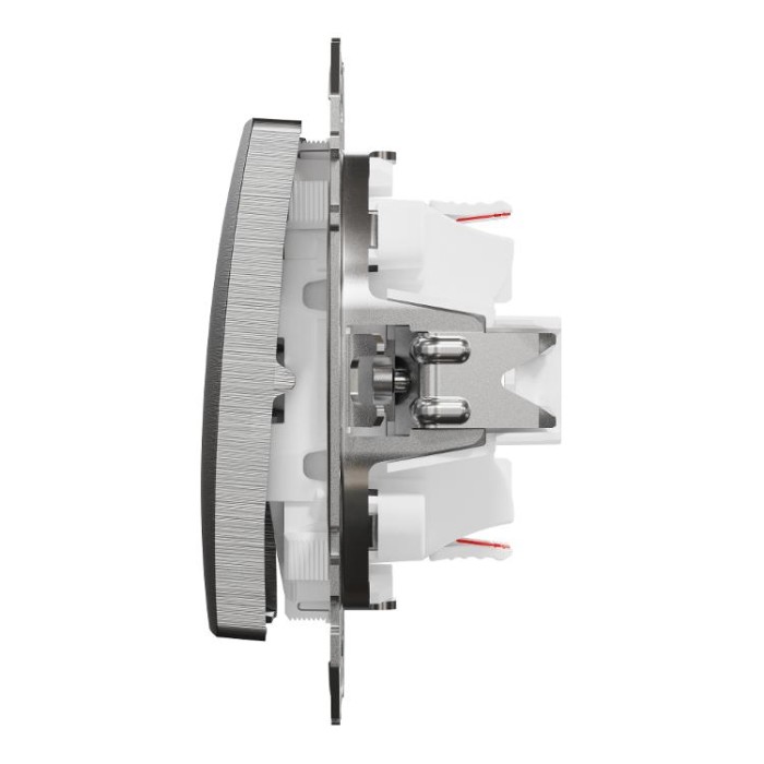 Двоклавішний перемикач 10 АХ, Матовий Алюміній Sedna Elements Schneider Electric