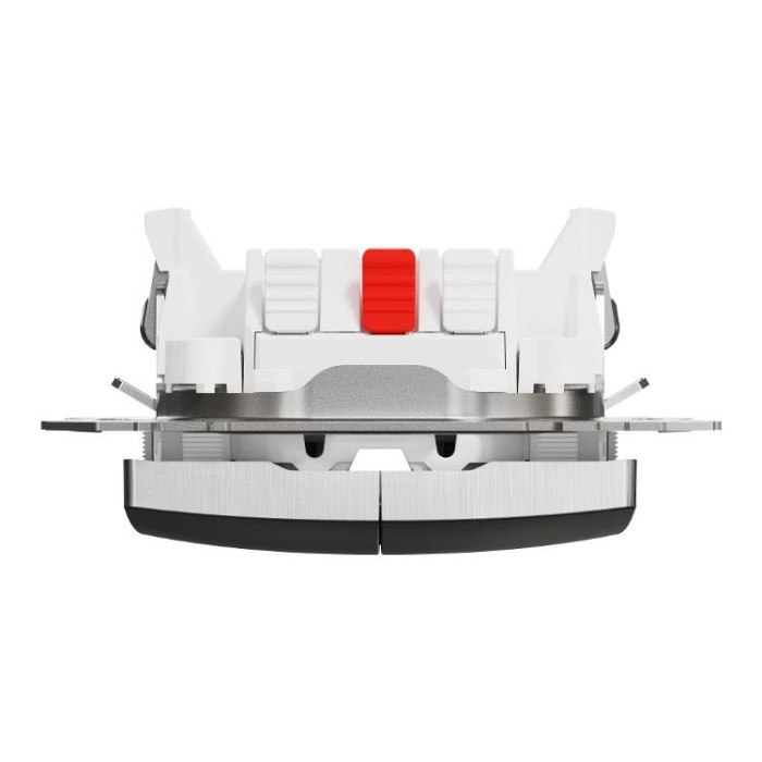 Двоклавішний перемикач 10 АХ, Матовий Алюміній Sedna Elements Schneider Electric