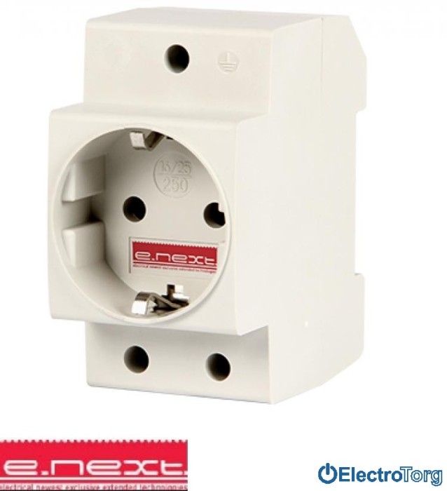 купить купить Розетка на DIN-рейку e.socket.pro.din.tms, 230 В, з з/к  E.NEXT(Енекст)  