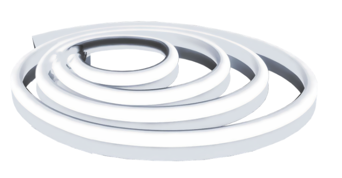 Світлодіодна стрічка NEON light LEBRON L-NS, 8x16мм, SMD 2835, 120LED 7W/m, AC220V, 6500K, ІР65, (1м