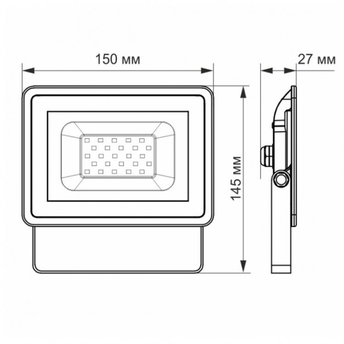 купить купить LED прожектор 20W 5000K VIDEX  