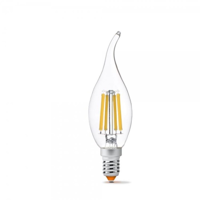 купить купить LED лампа Filament C37Ft 6W E14 4100K VIDEX  