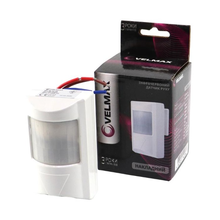 купить купить Датчик движения V-IМS-19 AC220-240V 180 ° (ST38) VELMAX (Велмакс)  